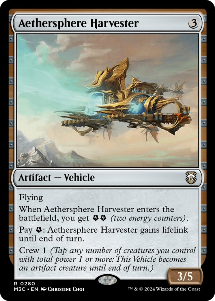 Aethersphere Harvester [Modern Horizons 3 Commander] | The Clever Kobold