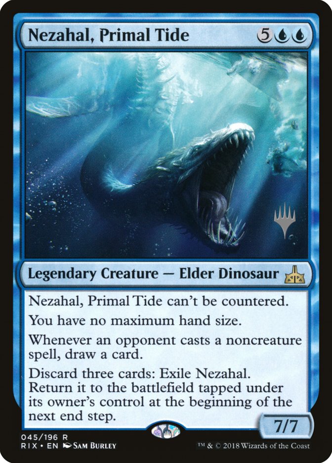 Nezahal, Primal Tide (Promo Pack) [Rivals of Ixalan Promos] | The Clever Kobold