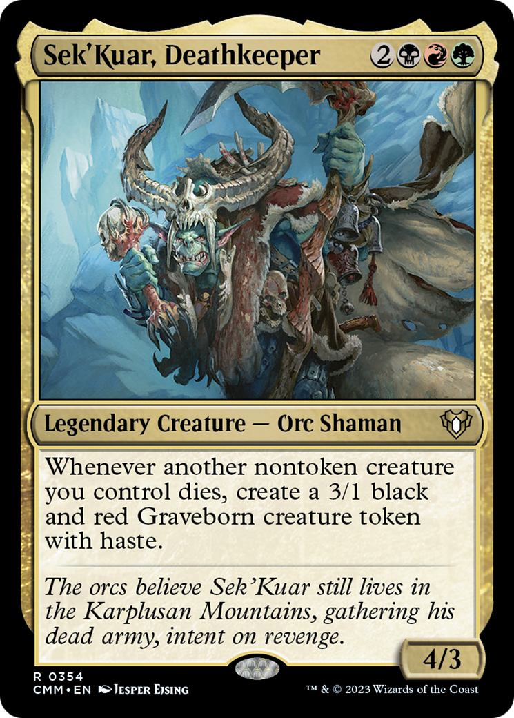 Sek'Kuar, Deathkeeper [Commander Masters] | The Clever Kobold