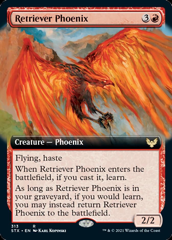 Retriever Phoenix (Extended Art) [Strixhaven: School of Mages] | The Clever Kobold