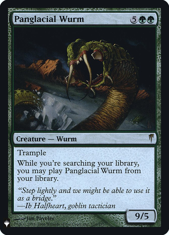 Panglacial Wurm [Mystery Booster] | The Clever Kobold