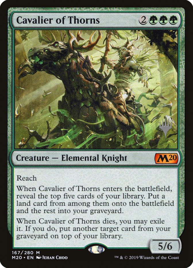 Cavalier of Thorns (Promo Pack) [Core Set 2020 Promos] | The Clever Kobold