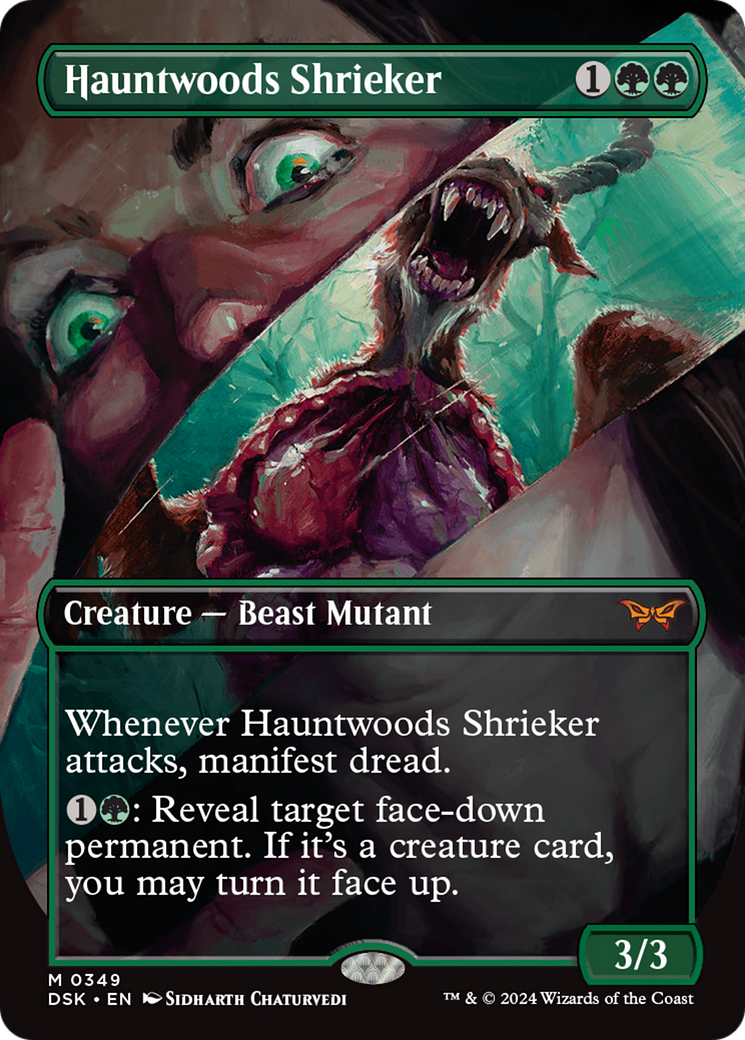 Hauntwoods Shrieker (Borderless) [Duskmourn: House of Horror] | The Clever Kobold