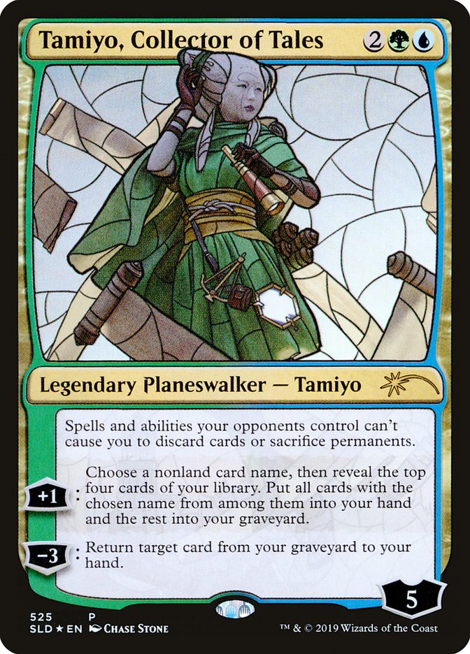 Tamiyo, Collector of Tales (Stained Glass) [Secret Lair Drop Promos] | The Clever Kobold