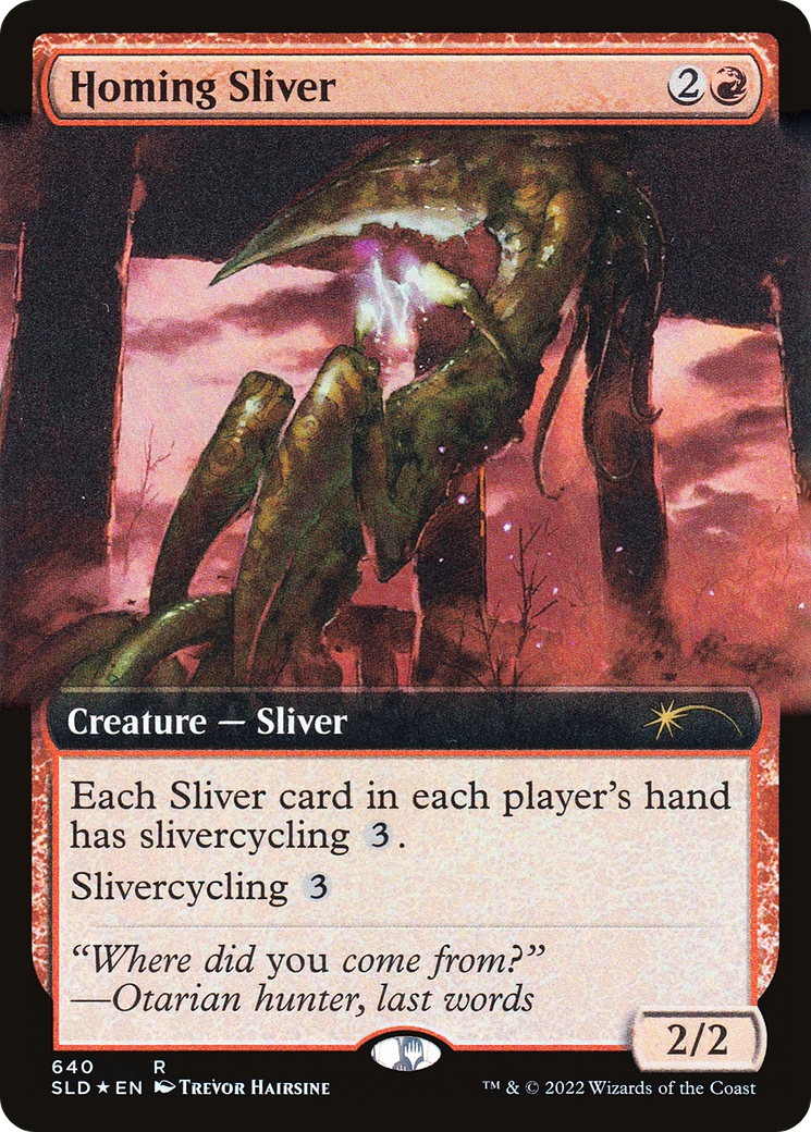 Homing Sliver (Extended Art) [Secret Lair Drop Promos] | The Clever Kobold