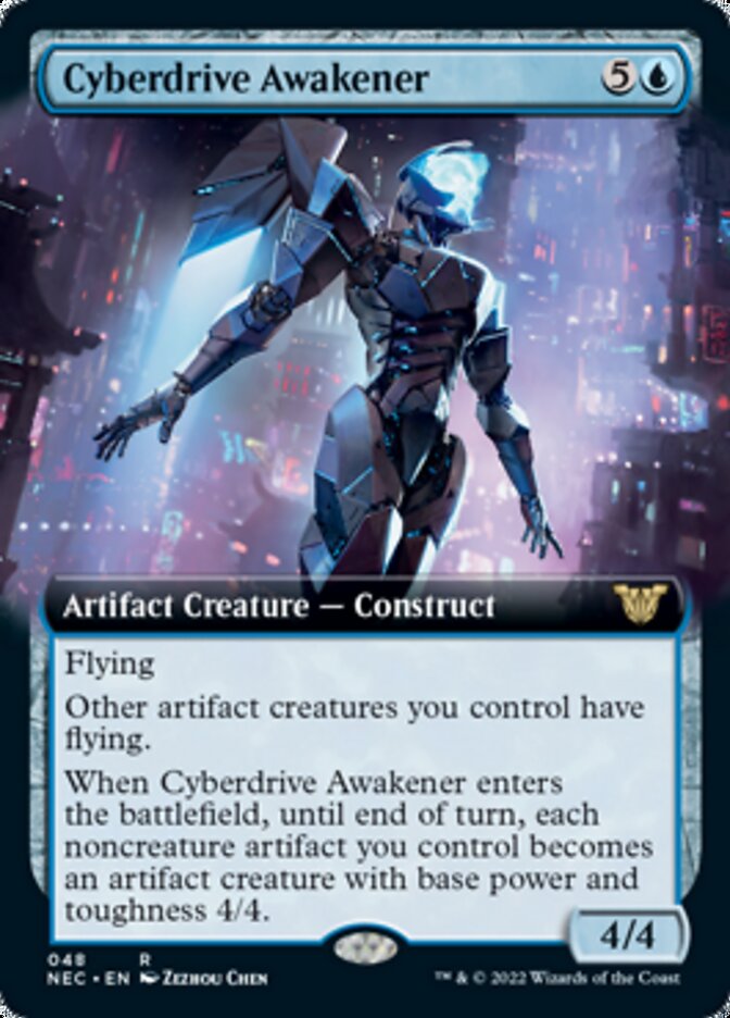 Cyberdrive Awakener (Extended Art) [Kamigawa: Neon Dynasty Commander] | The Clever Kobold