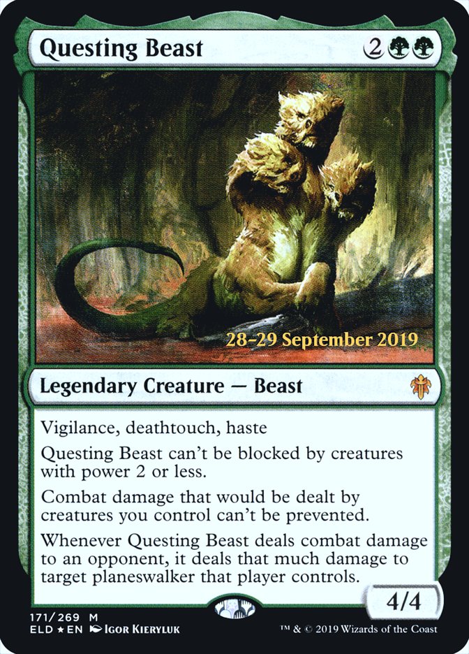 Questing Beast [Throne of Eldraine Prerelease Promos] | The Clever Kobold