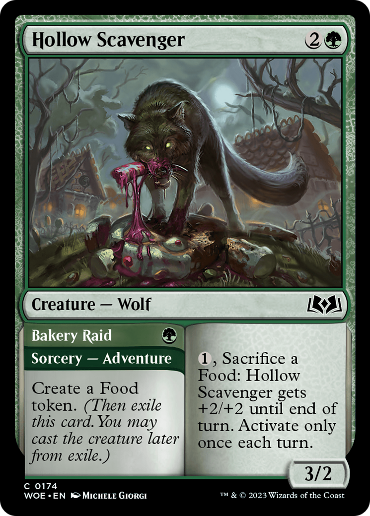 Hollow Scavenger // Bakery Raid [Wilds of Eldraine] | The Clever Kobold