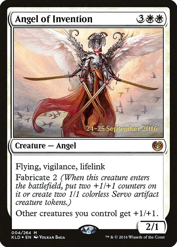 Angel of Invention [Kaladesh Prerelease Promos] | The Clever Kobold