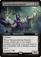 Metamorphosis Fanatic (Extended Art) [Duskmourn: House of Horror Commander] | The Clever Kobold