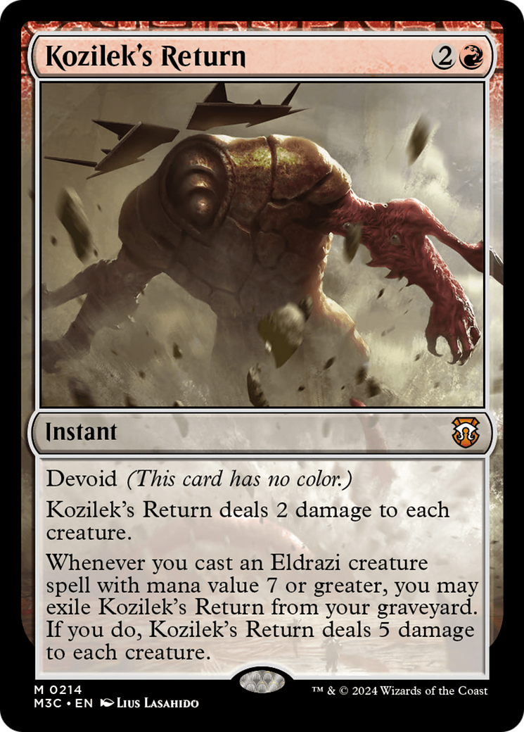 Kozilek's Return (Ripple Foil) [Modern Horizons 3 Commander] | The Clever Kobold