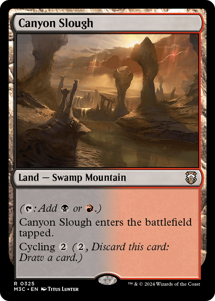 Canyon Slough (Ripple Foil) [Modern Horizons 3 Commander] | The Clever Kobold