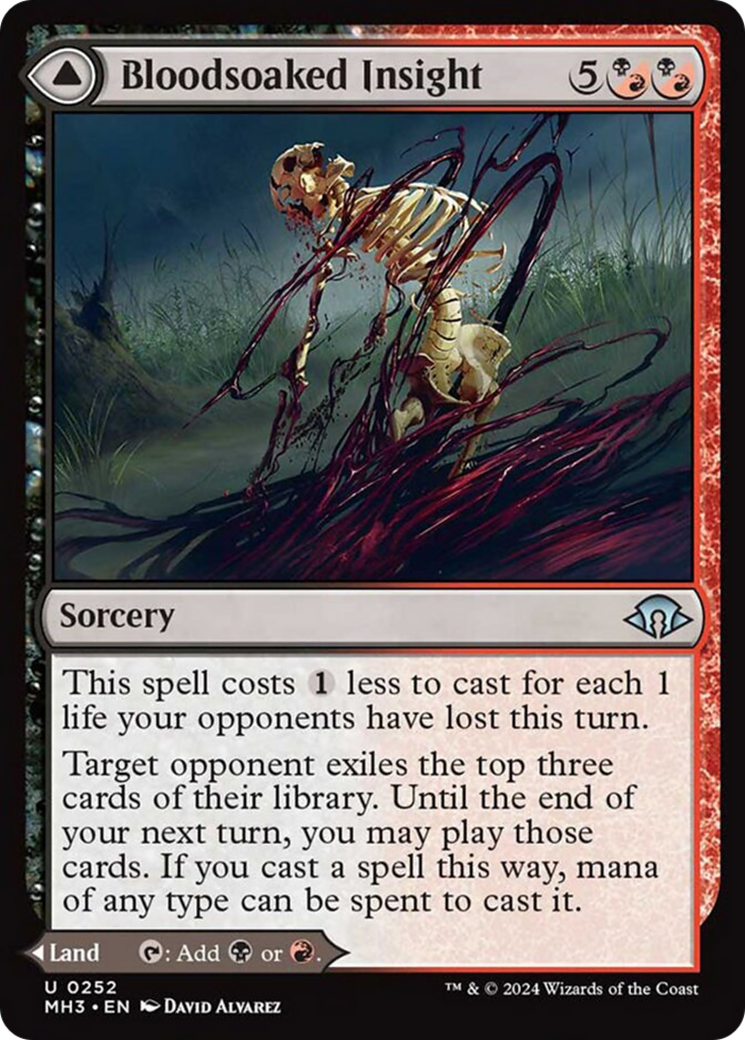 Bloodsoaked Insight // Sanguine Morass [Modern Horizons 3] | The Clever Kobold