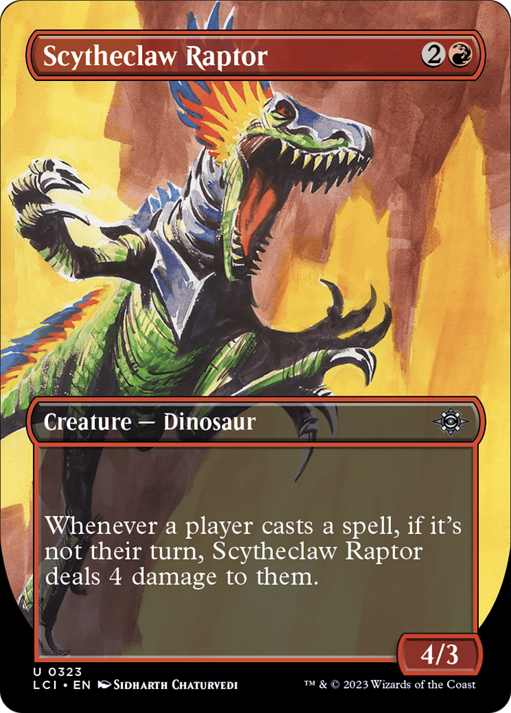 Scytheclaw Raptor (Borderless) [The Lost Caverns of Ixalan] | The Clever Kobold