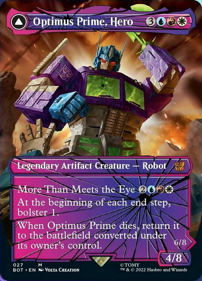 Optimus Prime, Hero // Optimus Prime, Autobot Leader (Shattered Glass) [Transformers] | The Clever Kobold