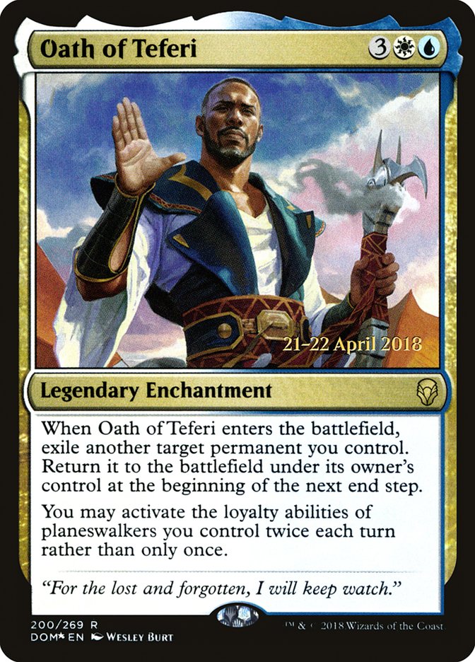 Oath of Teferi [Dominaria Prerelease Promos] | The Clever Kobold