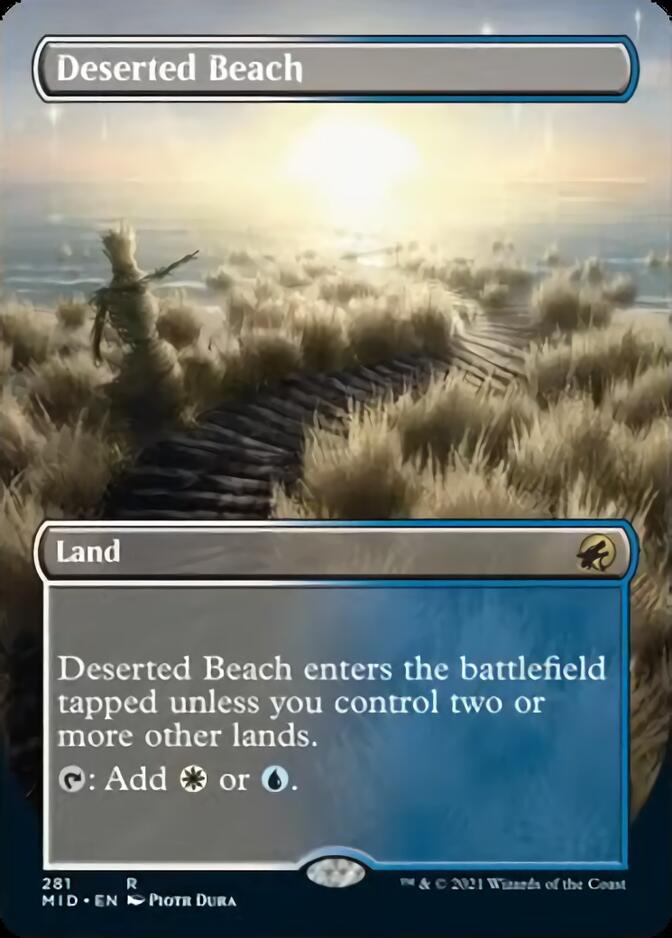 Deserted Beach (Borderless Alternate Art) [Innistrad: Midnight Hunt] | The Clever Kobold