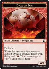 Dragon Egg // Dragon Double-Sided Token [Commander 2018 Tokens] | The Clever Kobold