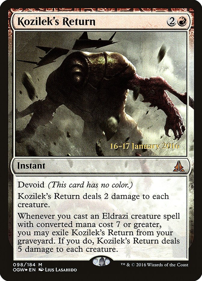 Kozilek's Return [Oath of the Gatewatch Prerelease Promos] | The Clever Kobold