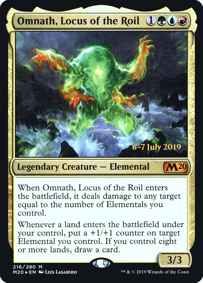 Omnath, Locus of the Roil [Core Set 2020 Prerelease Promos] | The Clever Kobold