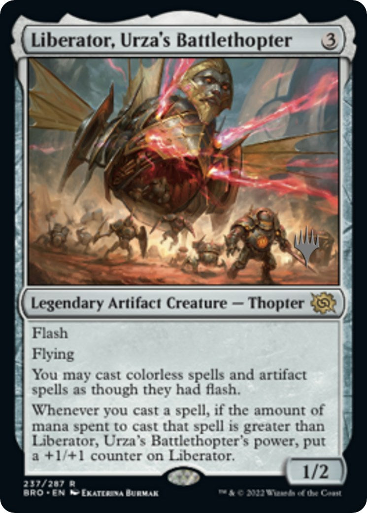 Liberator, Urza's Battlethopter (Promo Pack) [The Brothers' War Promos] | The Clever Kobold