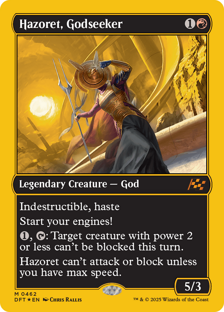 Hazoret, Godseeker (First-Place Foil) [Aetherdrift] | The Clever Kobold