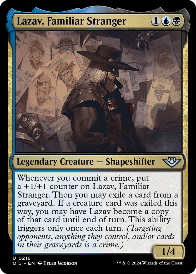 Lazav, Familiar Stranger [Outlaws of Thunder Junction] | The Clever Kobold