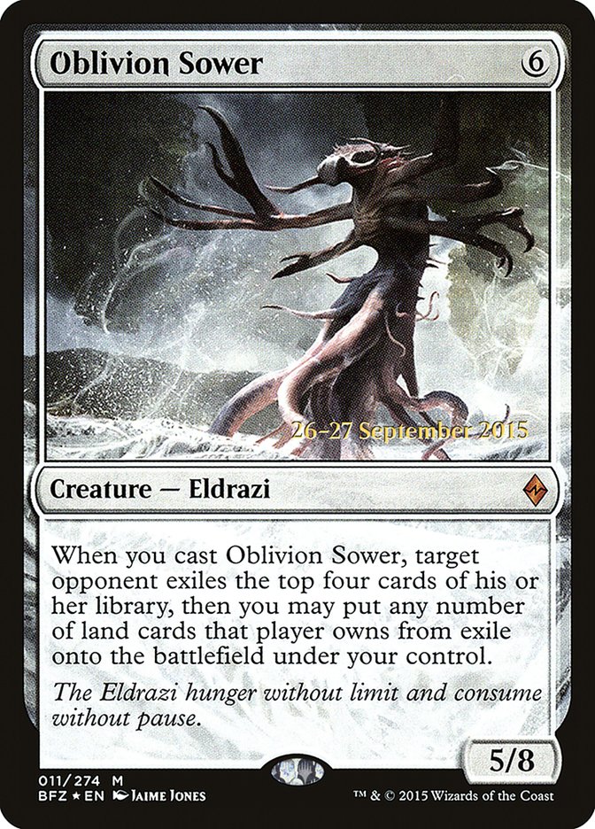 Oblivion Sower [Battle for Zendikar Prerelease Promos] | The Clever Kobold