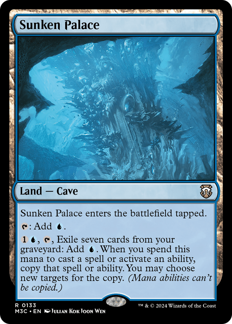 Sunken Palace (Extended Art) (Ripple Foil) [Modern Horizons 3 Commander] | The Clever Kobold