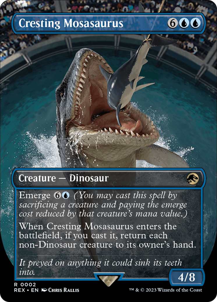 Cresting Mosasaurus (Borderless) [Jurassic World Collection] | The Clever Kobold