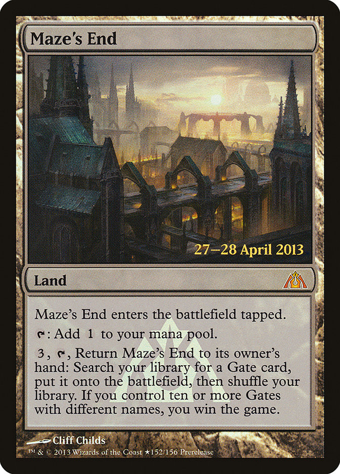 Maze's End [Dragon's Maze Prerelease Promos] | The Clever Kobold