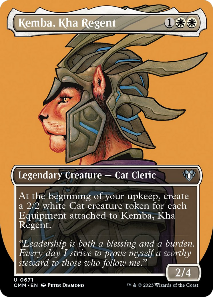 Kemba, Kha Regent (Borderless Profile) [Commander Masters] | The Clever Kobold