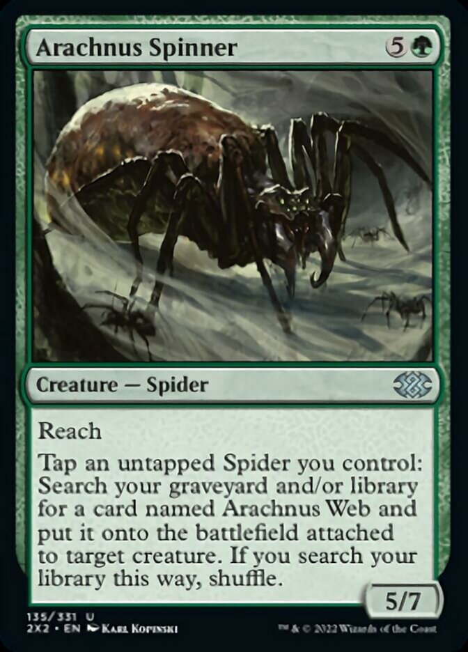 Arachnus Spinner [Double Masters 2022] | The Clever Kobold