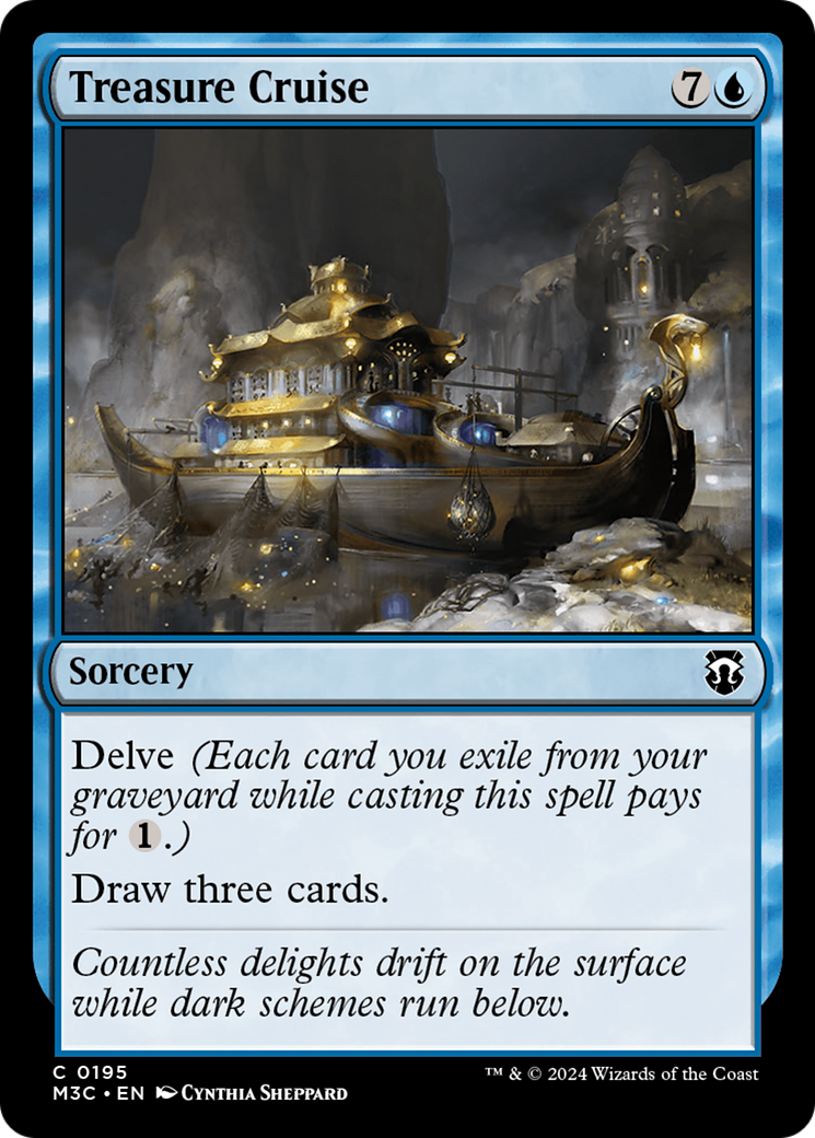 Treasure Cruise (Ripple Foil) [Modern Horizons 3 Commander] | The Clever Kobold