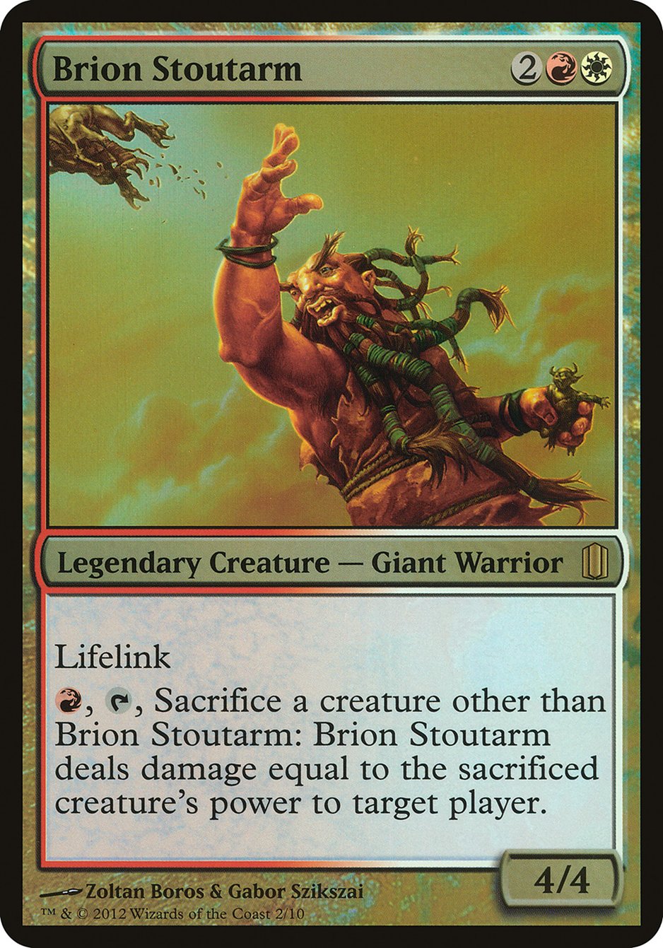 Brion Stoutarm (Oversized) [Commander's Arsenal Oversized] | The Clever Kobold