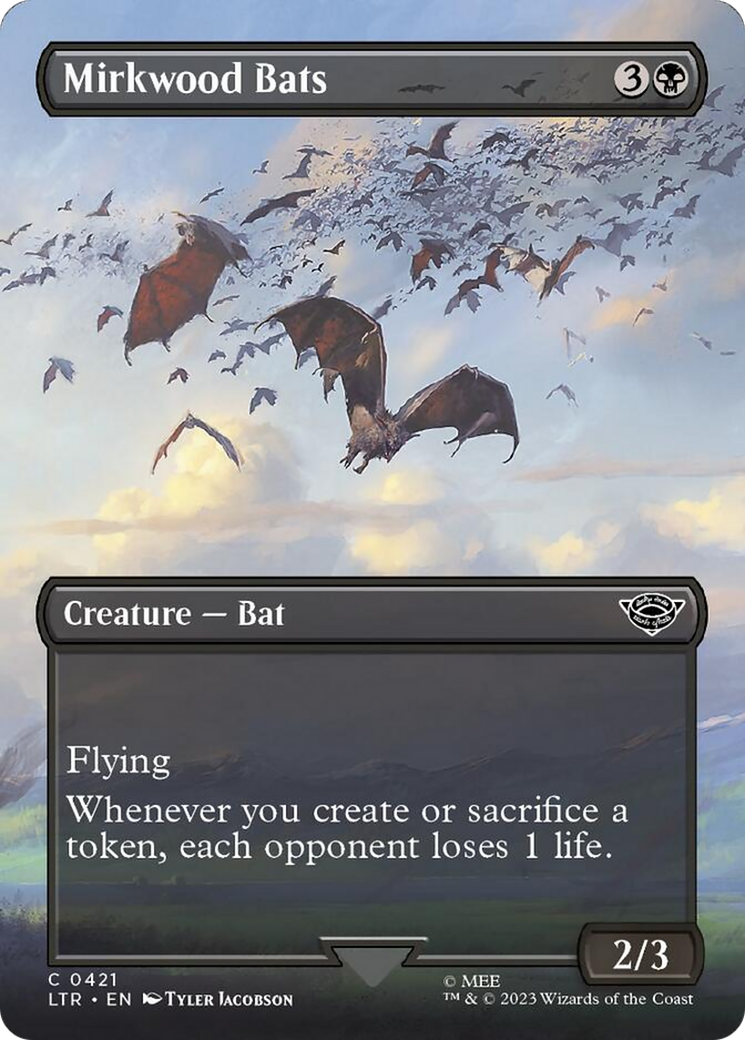 Mirkwood Bats (Borderless Alternate Art) [The Lord of the Rings: Tales of Middle-Earth] | The Clever Kobold