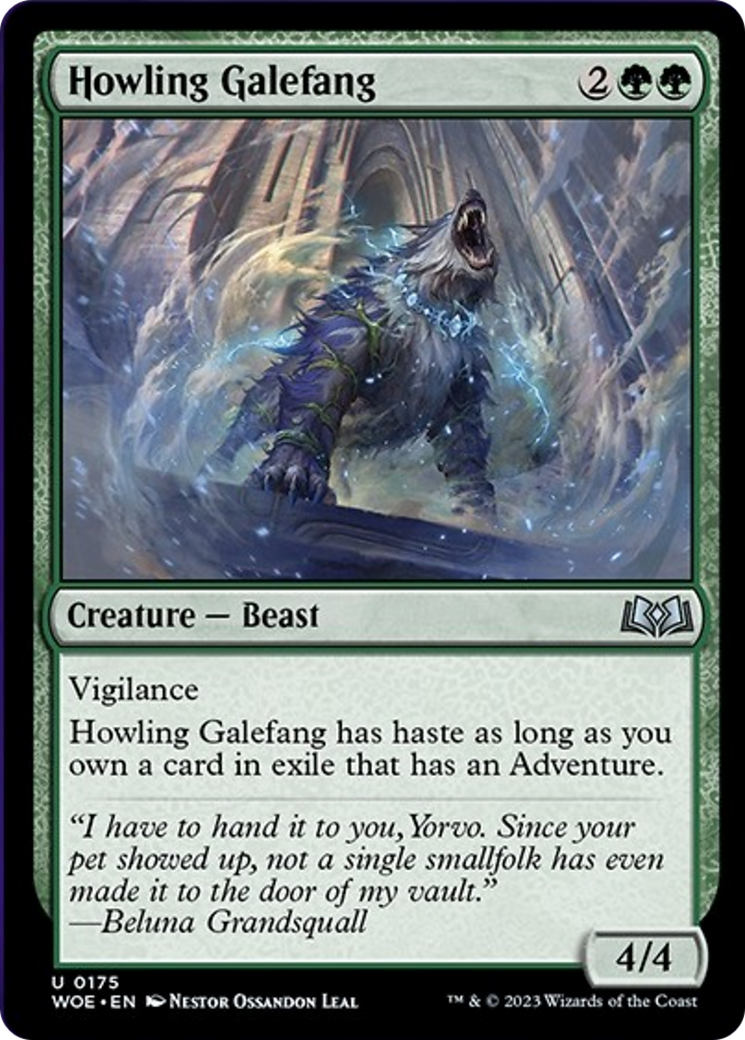 Howling Galefang [Wilds of Eldraine] | The Clever Kobold