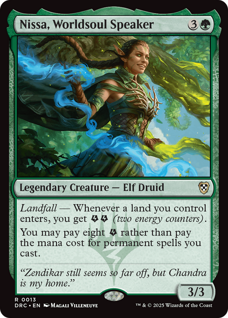 Nissa, Worldsoul Speaker [Aetherdrift Commander] | The Clever Kobold