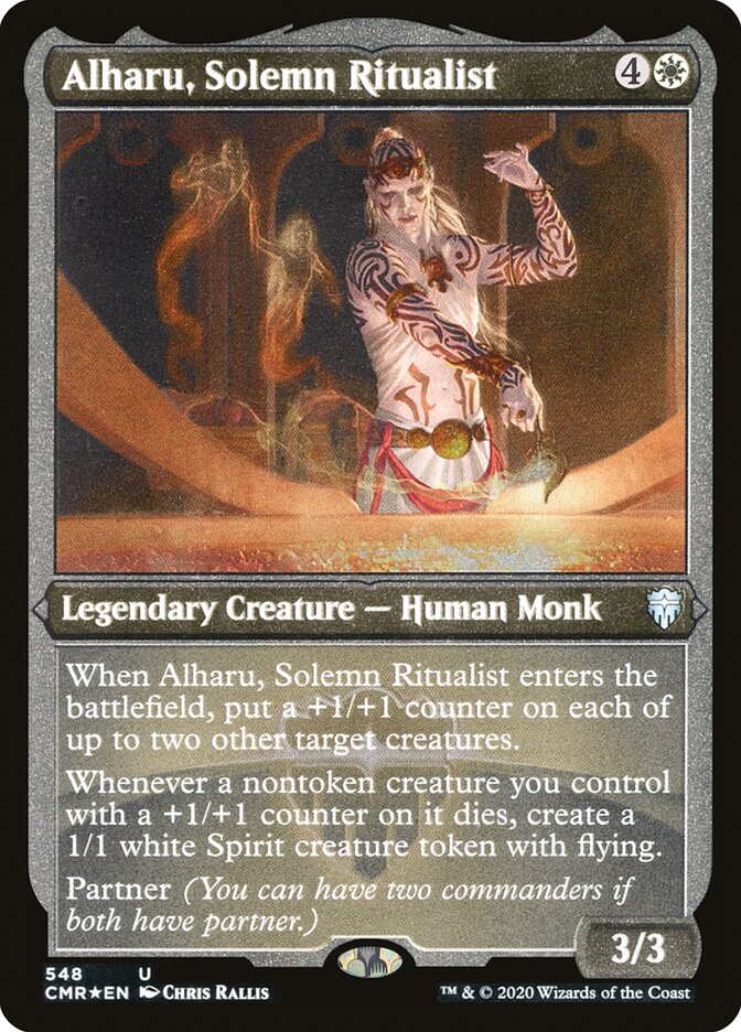 Alharu, Solemn Ritualist (Etched) [Commander Legends] | The Clever Kobold