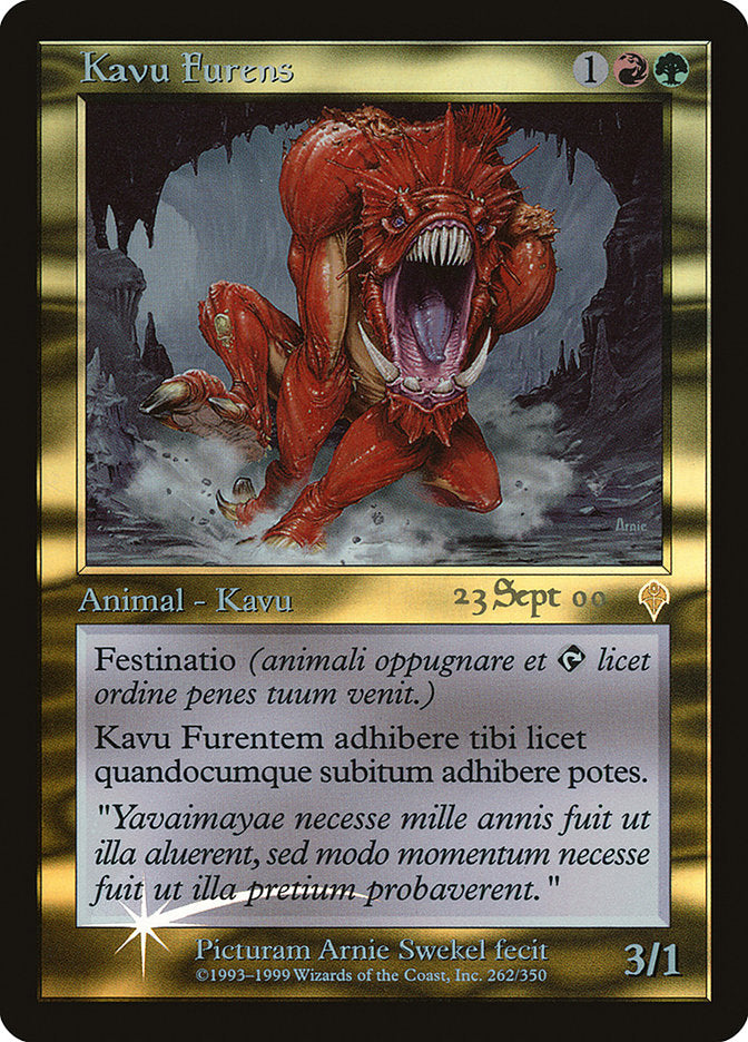 Raging Kavu [Invasion Promos] | The Clever Kobold