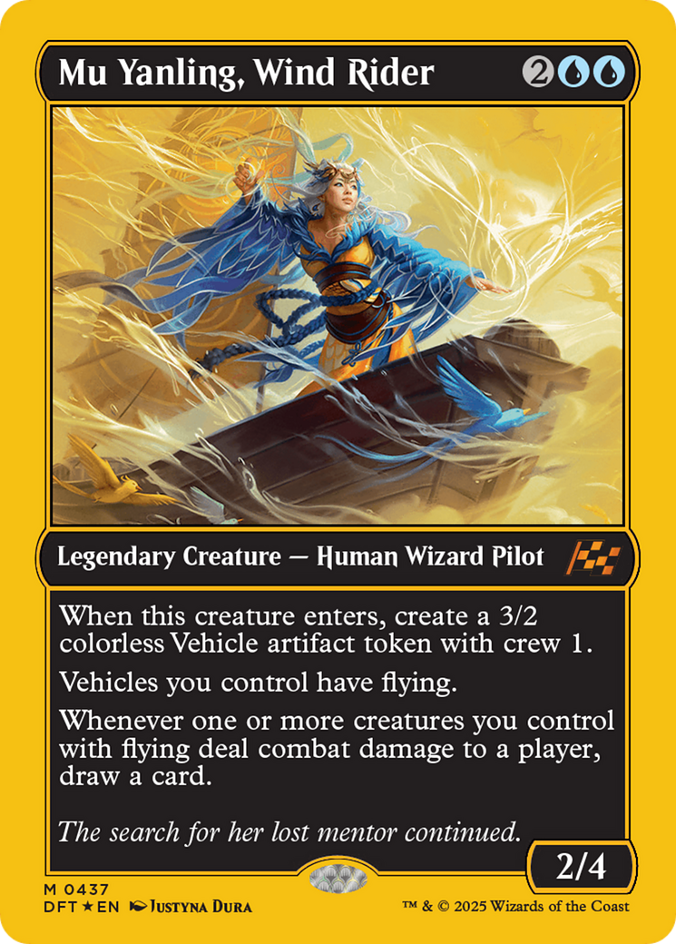 Mu Yanling, Wind Rider (First-Place Foil) [Aetherdrift] | The Clever Kobold