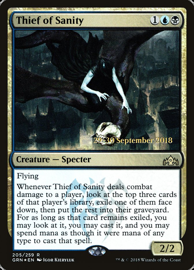 Thief of Sanity [Guilds of Ravnica Prerelease Promos] | The Clever Kobold