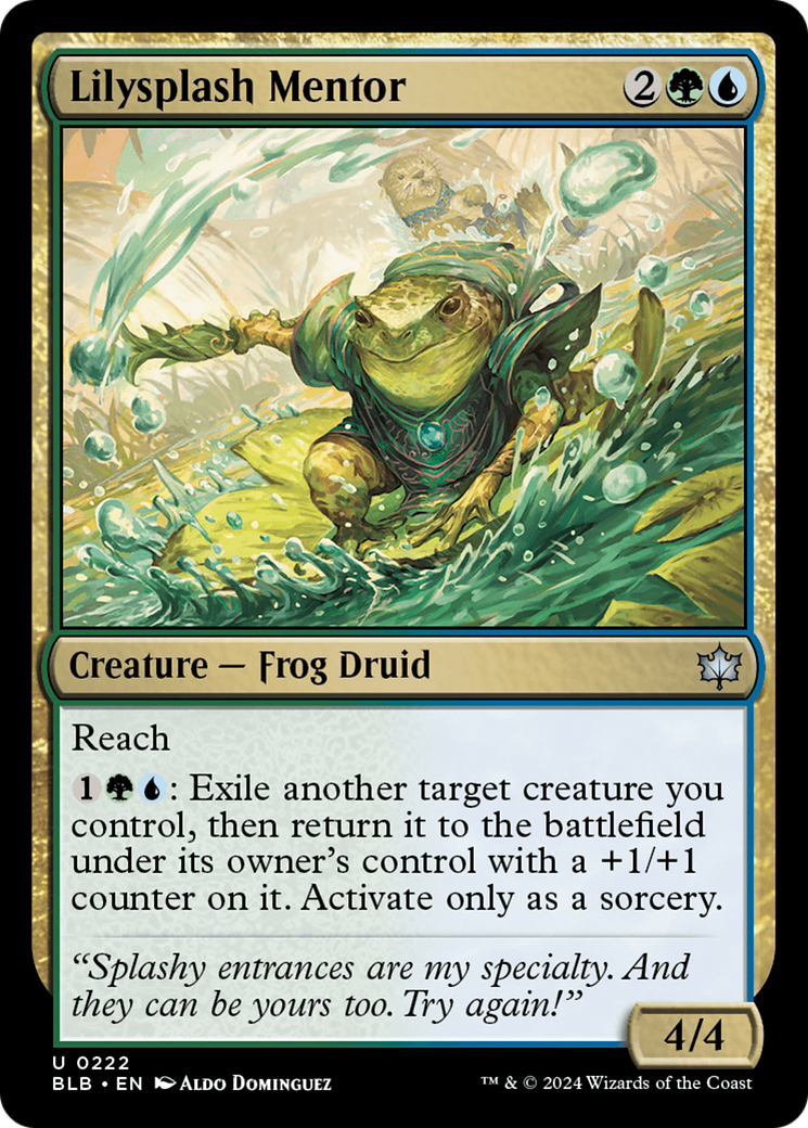 Lilysplash Mentor [Bloomburrow] | The Clever Kobold