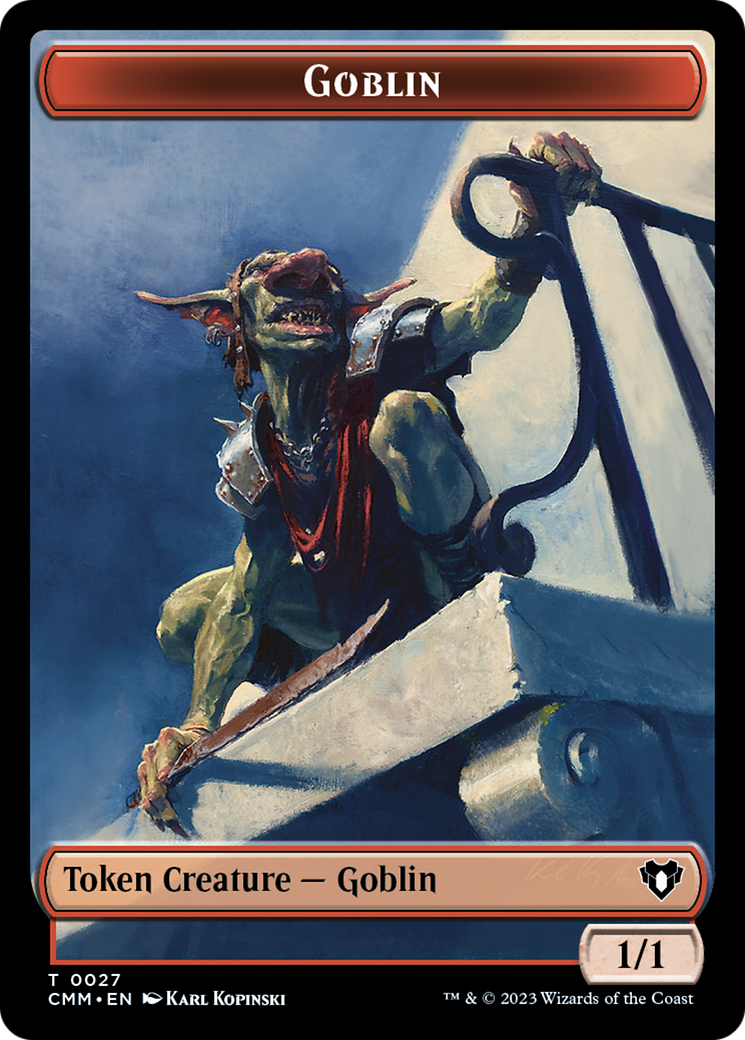 Goblin Token [Commander Masters Tokens] | The Clever Kobold