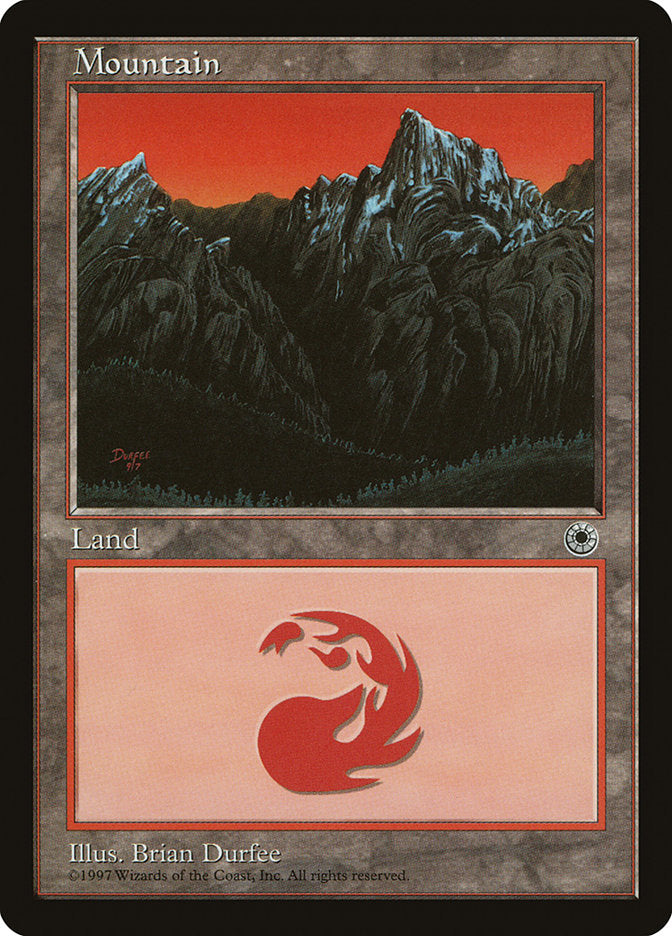 Mountain (9/7 Signature / Peak on Left) [Portal] | The Clever Kobold