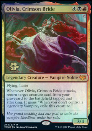 Olivia, Crimson Bride [Innistrad: Crimson Vow Prerelease Promos] | The Clever Kobold