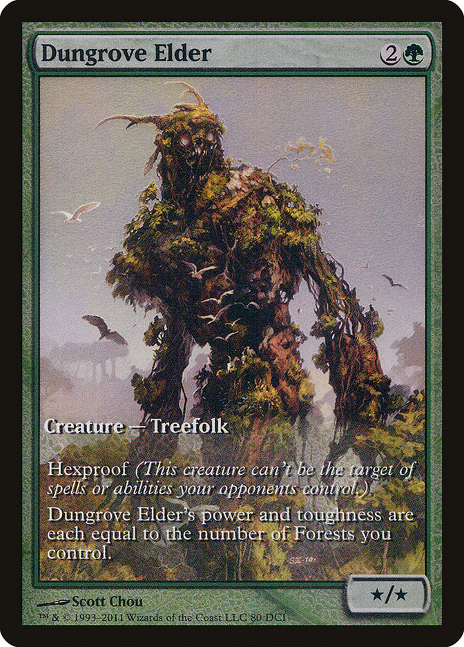 Dungrove Elder (Extended Art) [Magic 2012 Promos] | The Clever Kobold