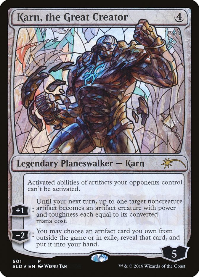 Karn, the Great Creator (Stained Glass) [Secret Lair Drop Promos] | The Clever Kobold