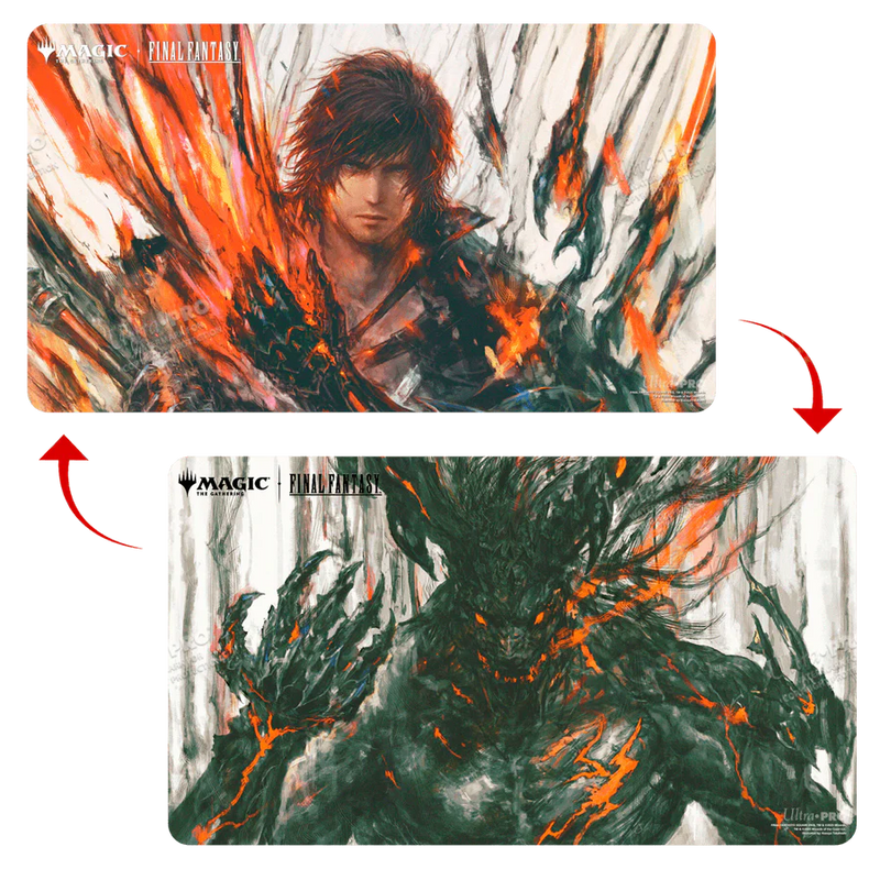 Magic: The Gathering®—FINAL FANTASY™ Clive, Ifrit’s Dominant / Ifrit, Warden of Inferno Double-Sided Playmat