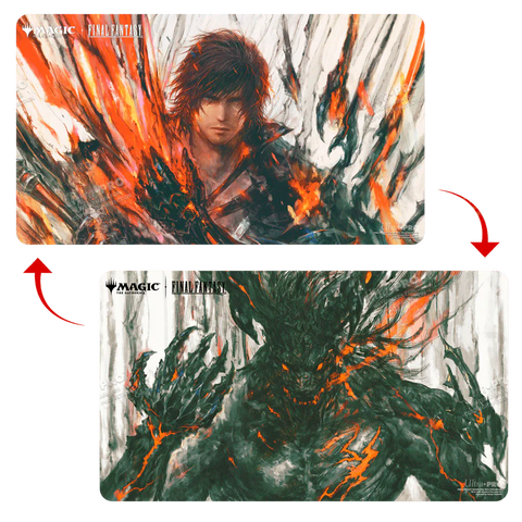 Magic: The Gathering®—FINAL FANTASY™ Clive, Ifrit’s Dominant / Ifrit, Warden of Inferno Double-Sided Playmat